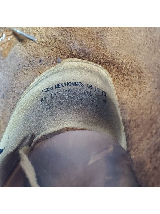 Clarks Shoes Mens Size 11 Brown Leather Originals Desert Chukka Boots *Read* main image 4